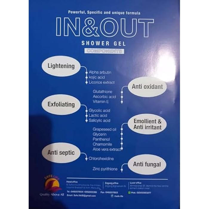 (In & Out) IN & OUT Brightening Shower Gel with Antibacterial and Microbial Properties 200ml - Al Shabrawini Pharmacy - Image 2